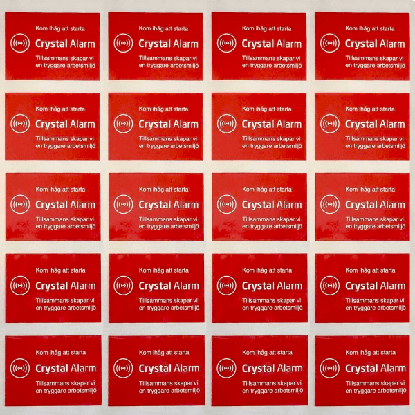 Dekal - Starta Crystal Alarm - (12-pack) - Bild 2
